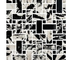 Fioranese Prestige Mosaico WEAVE Black Antique Effect 30x30 Luc. Rett.