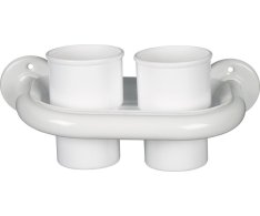 Aqualine White Line Držák Kelímků, Bílá