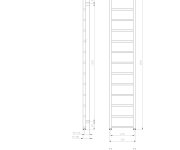 Sapho Metro Light Otopné Těleso 300x1500 Mm, Bílá