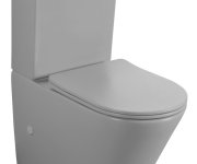 Sapho Paco Wc Kombi, Rimless, Spodní/zadní Odpad, šedá Mat