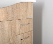Aqualine Keramia Fresh Umyvadlová Skříňka 74,5x74x34,7cm, Dub Platin