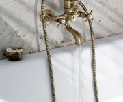 Sapho Antea Nástěnná Vanová Baterie Kompletní, Bronz