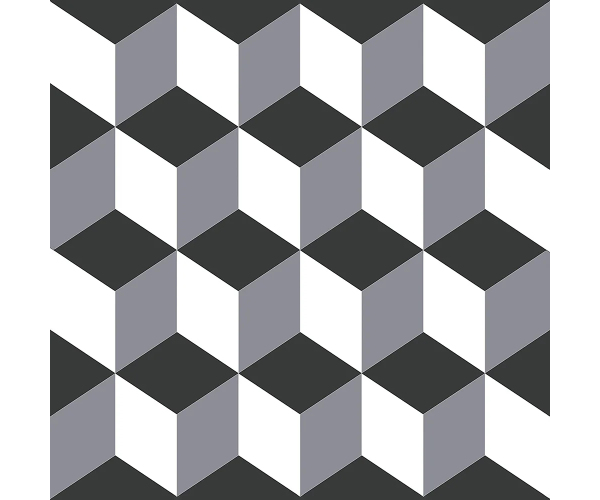 Retro dlažba Xclusive Black&White King 20,5x20,5