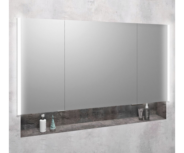 Sapho Integra Zápustná Galerka S Led Osvětlením, 125x70cm