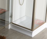 Kerasan Retro Keramická Sprchová Vanička, čtverec 90x90x20cm, Bílá