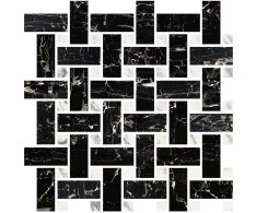 Fioranese Prestige Mosaico WEAVE Portoro Effect 30x30 Luc. Rett.