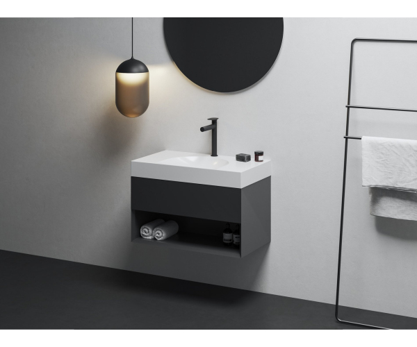 SD Lite 80 skříňka pod umyvadlo - SD Lite 80 skříňka pod umyvadlo černá matná