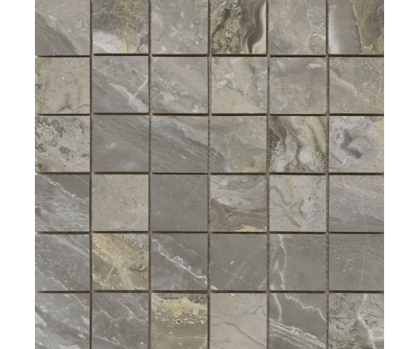 Mozaika jako mramor Cifre Luxury Mosaico Nature 30x30 Luc. - šedá