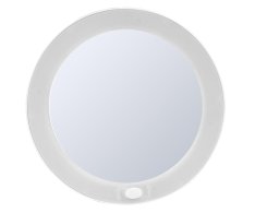 Ridder Mulan Kosmetické Zrcátko S Přísavkami, Led, ø 127mm, Bílá