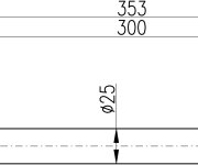 Koupelnový doplněk Madlo pevnostní 353 mm COLORADO COA0705