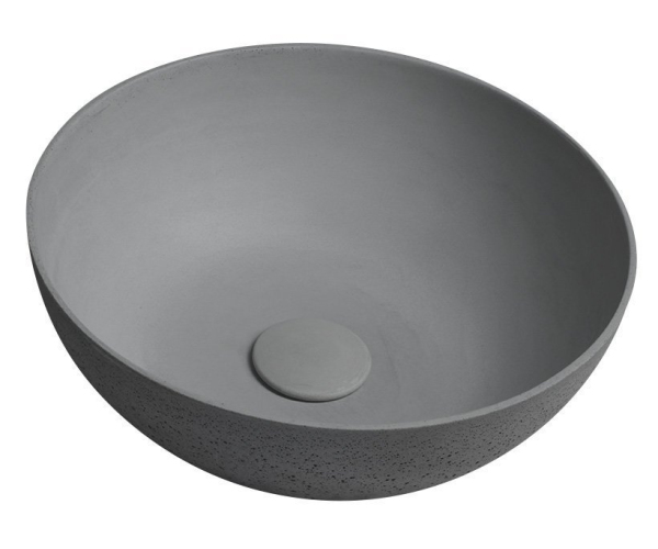 Sapho Formigo Betonové Umyvadlo Na Desku, ø 39cm, šedá Mat
