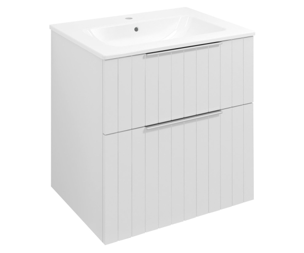 Sapho Cirasa Strip Umyvadlová Skříňka 59,2x64x46cm, Bílá Mat