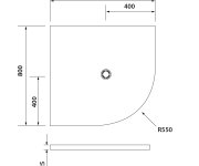 Polysan Flexia Vanička Z Litého Mramoru čtvrtkruh, S Možností úpravy Rozměru, 90x80cm, R550, Levá