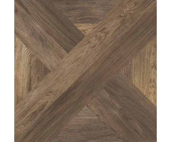 Dlažba jako dřevo Tuscania Intarsio Moro 61x61 Rett. - hnědá