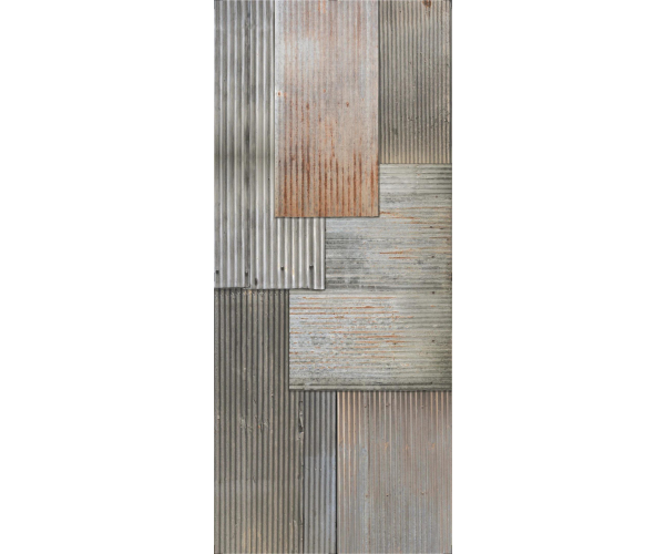 Vzorovaný dekor Flaviker Art Walls Metal 120x280 Nat. Rett.