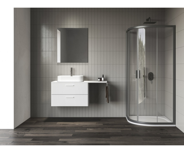 Sprchový kout Blix II NBLCP4 - NBLCP4 90x90, grafit metalický+transparent