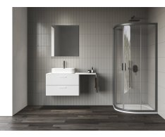 Sprchový kout Blix II NBLCP4 - NBLCP4 90x90, grafit metalický+transparent