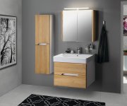 Sapho Mediena Umyvadlová Skříňka 76x51x48,5cm, Bílá Mat/dub Natural