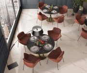 Dlažba jako mramor ABK Sensi Up Calacatta Gold 120x280 Lux Rett. - bílá