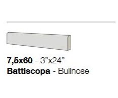 Coem Blendstone Battiscopa Grey 7,5x60 Luc. Rett.