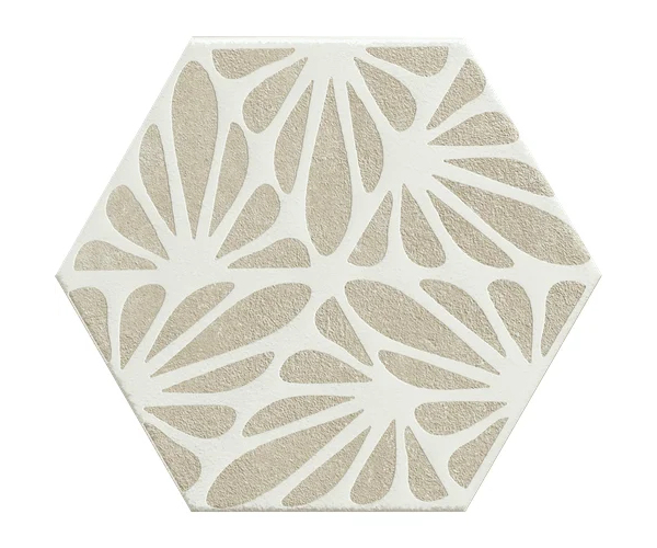 Retro dlažba Marca Corona Terracreta Cesello Argilla Esagono 21,6x25