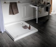 Gelco Diona Sprchová Vanička Z Litého Mramoru, čtverec 90x90x7,5cm, Bílá