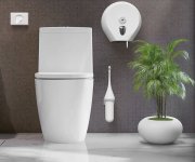 Marplast Colored Wc štětka Závěsná, Abs, Soft Touch, Bílá