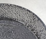 Sapho Ersel Skleněné Gravírované Umyvadlo Na Desku ø 39,5cm, černá