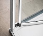 Polysan Easy Třístěnný Sprchový Kout 900x1000mm, Skládací Dveře, L/p Varianta, čiré Sklo