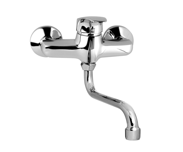 Mereo Dřezová Nástěnná Baterie, Sonáta, 150 Mm, S Ramínkem Trubkovým ø 18 Mm - 30