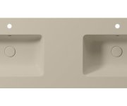 Gsi Pura Keramické Dvojumyvadlo Slim 142x46cm, Creta Mat
