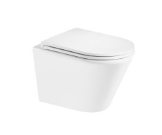 Mereo Wc Závěsné Kapotované, Smart Flush Rimless, 365x375x540, Keramické, Vč. Sedát