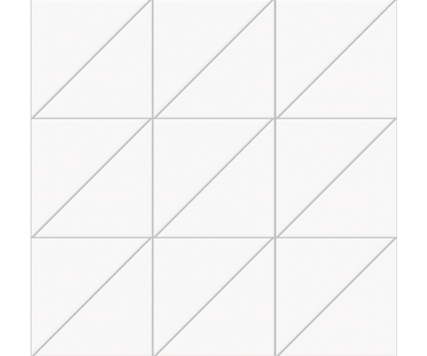 Lesklý obklad Vogue System Triangoli Transparenze TR Ghiaccio 10x10x14 Rett. (30x30)