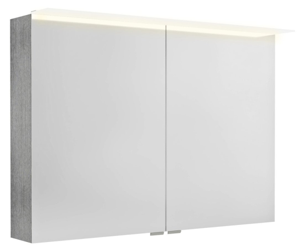 Sapho Linex Galerka S Led Osvětlením, 100x70x15cm, Dub Stříbrný