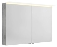 Sapho Linex Galerka S Led Osvětlením, 100x70x15cm, Dub Stříbrný