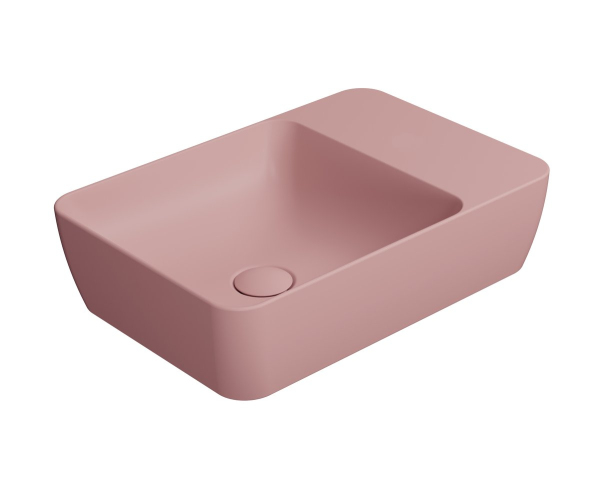 Gsi Modo Keramické Umyvadlo Na Desku 50x35cm, Bez Otvoru, Blush Mat