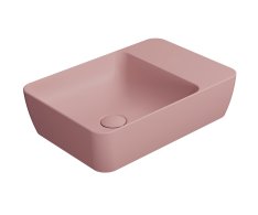 Gsi Modo Keramické Umyvadlo Na Desku 50x35cm, Bez Otvoru, Blush Mat