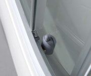 Aqualine Aigo čtvrtkruhový Sprchový Box 900x900x2040 Mm, Bílý Profil, čiré Sklo