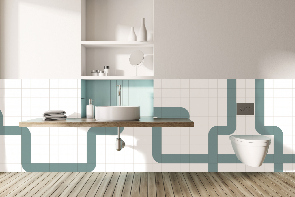 Realizace Obklad do KOUPELNY Da Vinci cerámica Porcelain Line