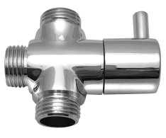 Aqualine Přepínač Sprchového Sloupu M1/2"-m1/2"xm1/2", Chrome