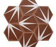 Dlažba Deceram Palma Terracota Decor HEX 14x16 (skladem)