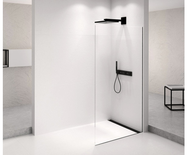 Polysan Architex Black Matt Sprchová Zástěna 762mm, čiré Sklo
