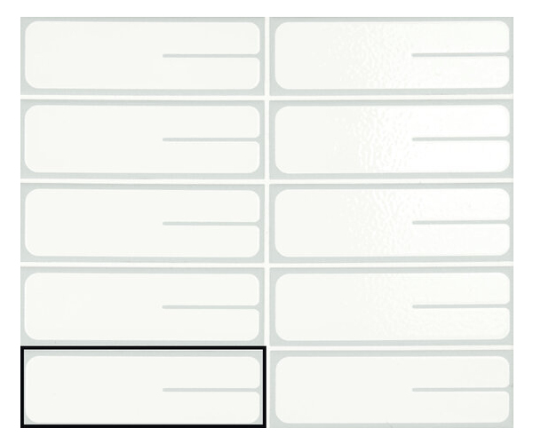 Retro dlažba APE Bauh Mies Empty Pearl 5x15 - bílá