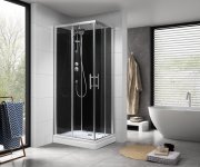 Aqualine Granvik Obdélníkový Sprchový Box 700x900x2180mm, čiré Sklo