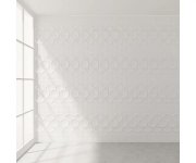 Retro obklad Deceram Bowl Mist Deco relief 3D 12x12 - šedá (skladem)