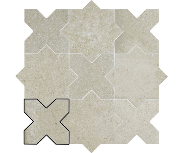 Dlažba jako beton APE Antico Casale Quattro Ecru 12X12 - béžová