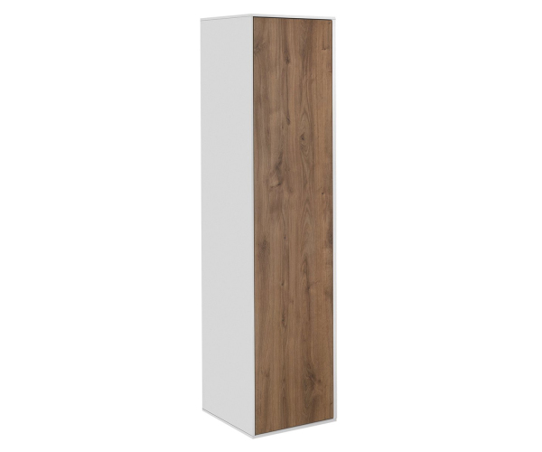 Aqualine Zanya Vysoká Skříňka 35x140x30cm, Bílá Mat/dub Emporio