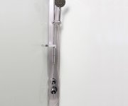 Mereo Sprchový Box, čtvrtkruh, 80 Cm, Satin Alu, Sklo Point, Zadní Stěny Bílé, Litá Vanička, Se Stříškou