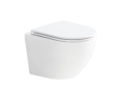 Mereo Wc Závěsné Kapotované, Smart Flush Rimless, 490x370x360, Keramické, Vč. Sedát