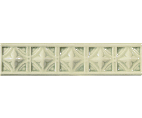 Retro obklad Grazia Essenze Neoclassico Felce Craquele 6x26 Luc. - zelená